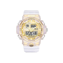 Load image into Gallery viewer, Fashion Sports Couple Watch Creative Dual Display Transparent Watches For Lovers Waterproof Auto Date Couples Wrist Watch Gift