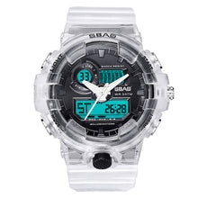 Load image into Gallery viewer, Fashion Sports Couple Watch Creative Dual Display Transparent Watches For Lovers Waterproof Auto Date Couples Wrist Watch Gift
