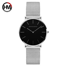 Load image into Gallery viewer, Japón Movimiento de Cuarzo de Alta Calidad 36mm hannah Martin Mujeres de Malla de Acero Inoxidable de Oro Rosa Damas Impermeable Reloj Dropshipping
